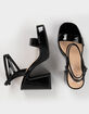 SODA Faux Leather Womens Platform Heels image number 5