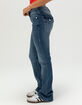 TRUE RELIGION Becca Crystal Wing Womens Bootcut Jeans image number 4
