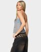 EDIKTED Astra Beaded Sheer Strapless Top image number 3