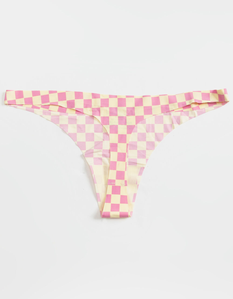 FULL TILT Checkered Lasercut Thong image number 1