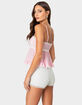 EDIKTED Lace Trim Babydoll Tank Top image number 5