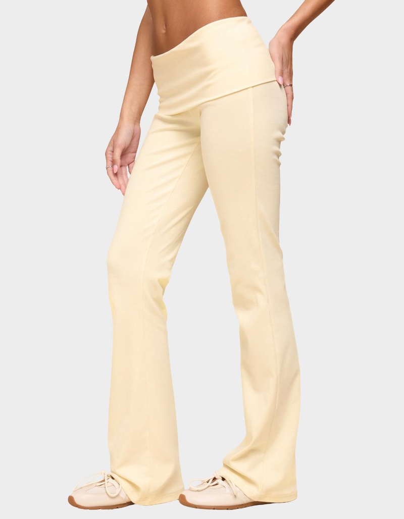 EDIKTED Ivanne Foldover Flared Pants image number 1