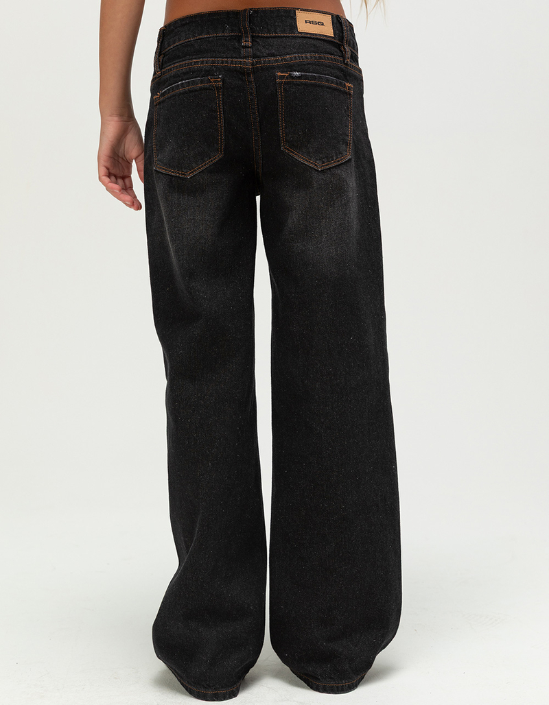 RSQ Girls Low Rise Wide Leg Jeans image number 3