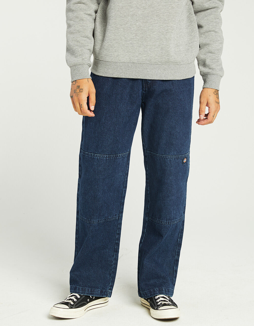 DICKIES Double Knee Loose Fit Mens Jeans - MEDIUM INDIGO | Tillys