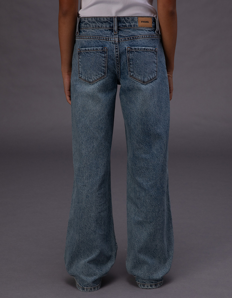 RSQ Girls Low Rise Wide Leg Jeans image number 3