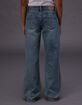 RSQ Girls Low Rise Wide Leg Jeans image number 4