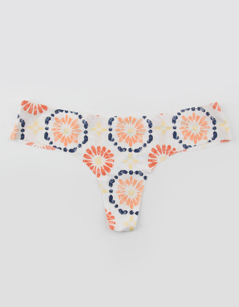 FULL TILT Floral Lasercut Thong image number 0