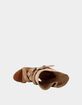 AZALEA WANG Rothko Belted Wedge Womens Sandal Boots image number 4
