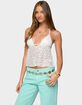 EDIKTED Meela Sequin Net Halter Top image number 2