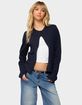 EDIKTED Jenie Split Front Knit Cardigan image number 1