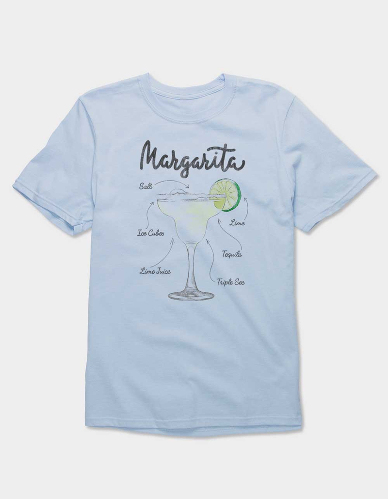 MARGARITA Recipe Distressed Unisex Tee image number 0
