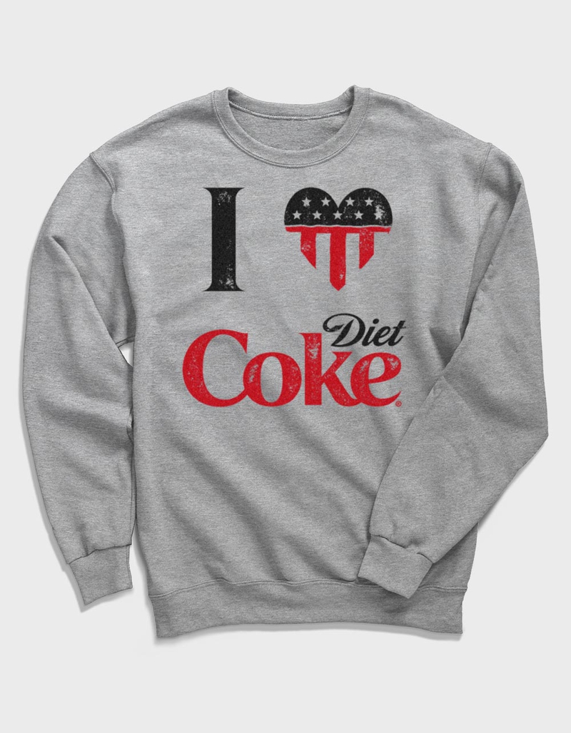 COCA-COLA Diet Coke Americana Heart Unisex Crewneck Sweatshirt image number 0