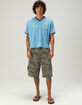 RSQ Mens Baggy Twill Cargo Jorts image number 4