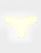 FULL TILT Bow Lace Trim Rib Cheeky Panties image number 1
