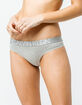 CALVIN KLEIN Logo Heather Gray Thong image number 3