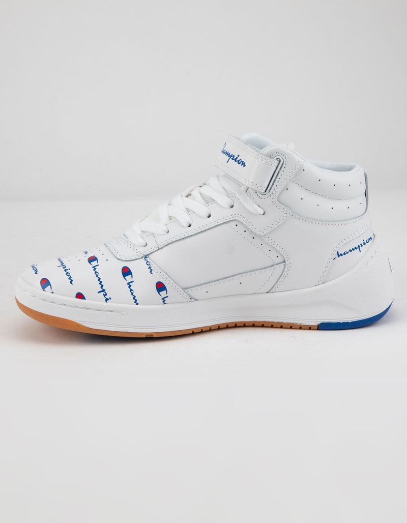 CHAMPION Super C Court Leather Print White Womens Shoes image number 2