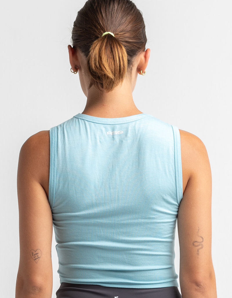 RSQ Twist Front Womens Blue Tank image number 2