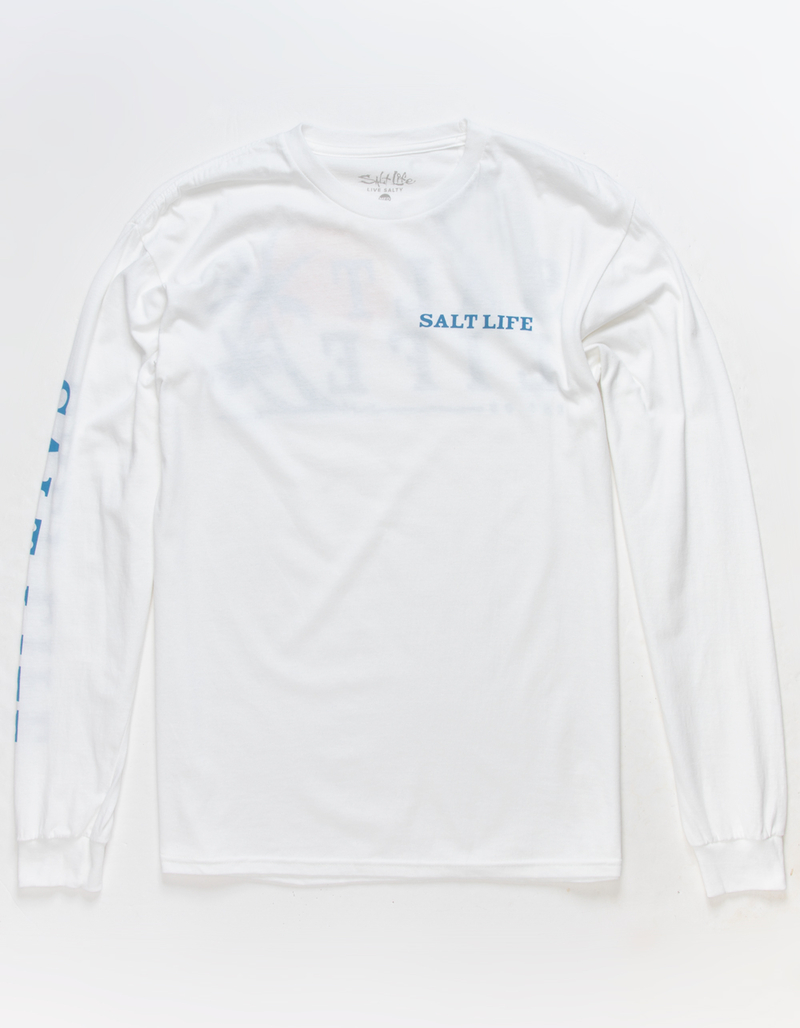 SALT LIFE Leaning Palms Mens Tee WHITE Tillys