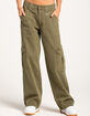 RSQ Womens Mid Rise D Ring Cotton Cargo Pants image number 2