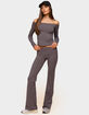 EDIKTED Oriane Foldover Flared Leggings image number 5