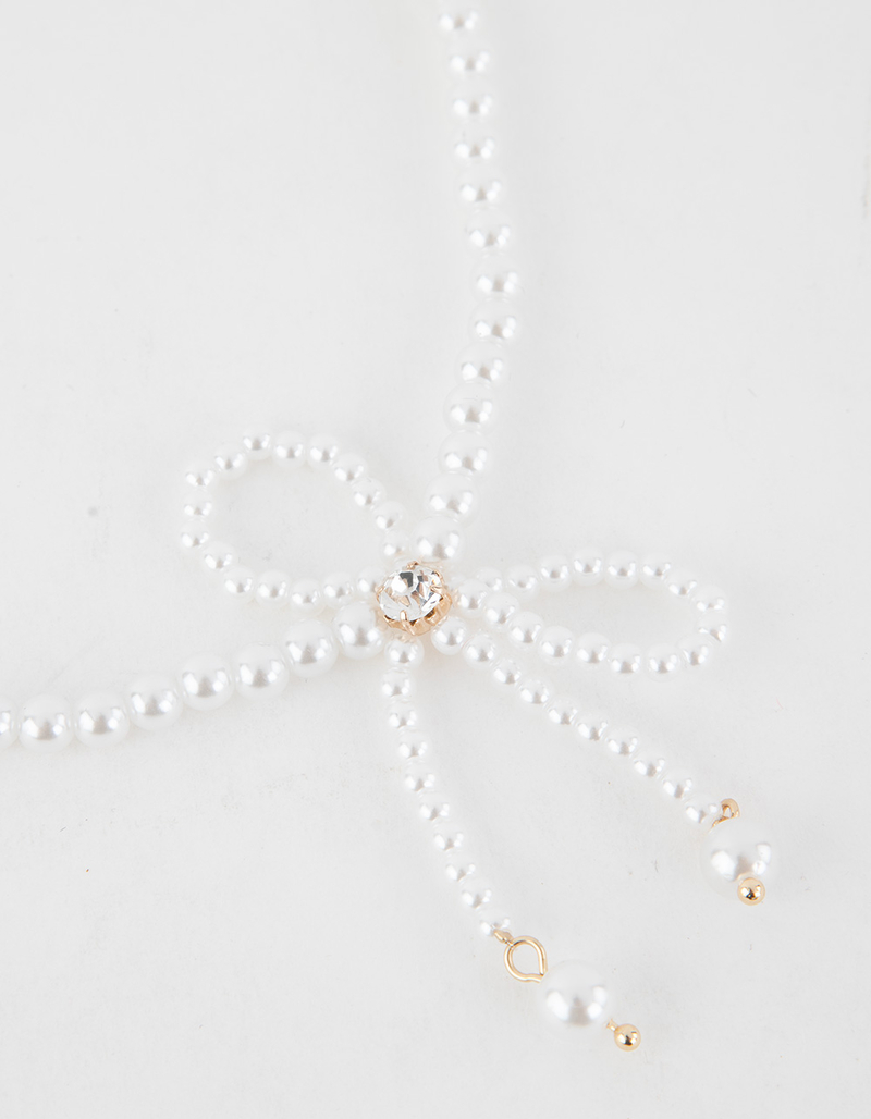 FULL TILT Pearl Bow Choker image number 1