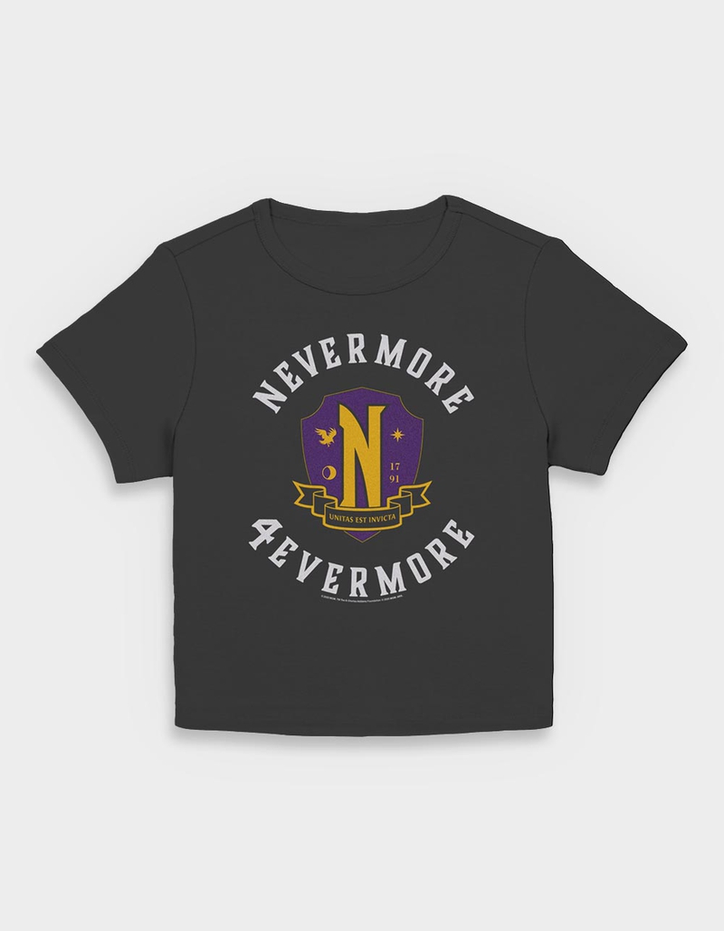 WEDNESDAY Nevermore 4 Evermore Womens Baby Tee image number 0