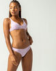 FULL TILT Gingham Cheeky Bikini Bottoms image number 1