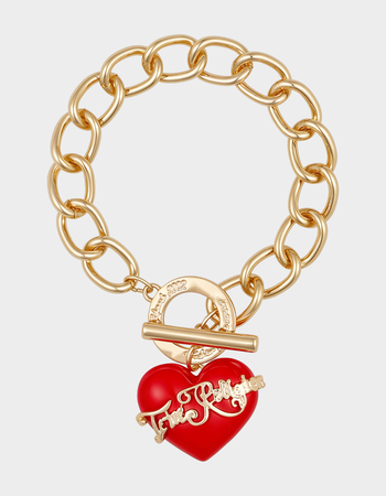 TRUE RELIGION Chunky Red Heart Charm Bracelet Alternative Image