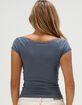 TILLYS Lace Trim Womens Tee image number 4