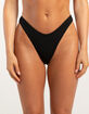 DAMSEL Texture High Leg Bikini Bottoms image number 2