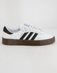 ADIDAS Sambarose White & Gum Womens Shoes image number 1