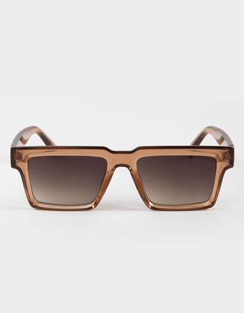 RSQ Translucent Flat Square Sunglasses Alternative Image