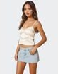 EDIKTED Tamar Satin Effect Tank Top image number 4