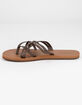 VOLCOM Strap Happy Womens Brown Sandals image number 4