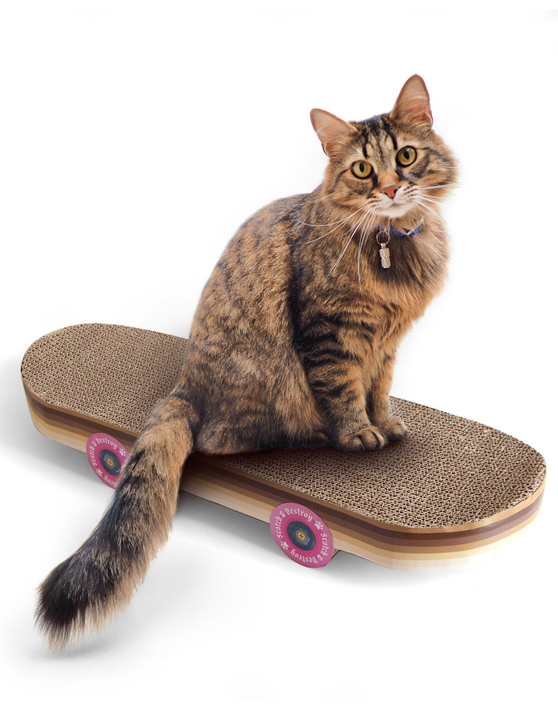 SUCK UK Skateboard Cat Scratcher image number 1