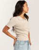 RSQ Womens Button Up Polo Shirt image number 3