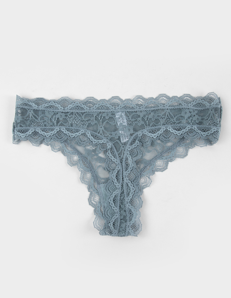 FULL TILT Allover Lace Thong image number 1