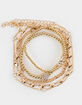 FULL TILT 5 Pack Chain/Heart Beaded Bracelet Set image number 1