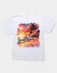 BEACH Sunset Airbrush Unisex Kids Tee image number 1