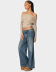 EDIKTED Lili Fold Over Knit Top image number 4