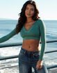 BDG Urban Outfitters Seamless Going For Gold Womens Knit Top image number 1