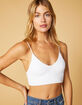 WEST OF MELROSE Meet Me Under White Womens Bralette image number 1