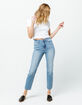 RSQ High Rise Medium Wash Womens Straight Leg Jeans image number 5