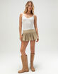 HEART & HIPS Lace Trim Womens V-Neck Cami image number 2