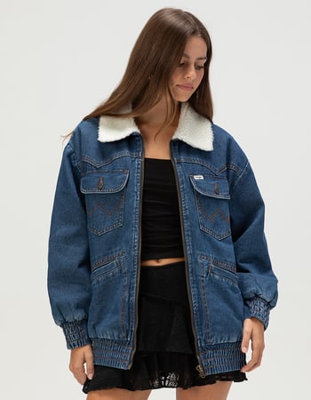 WRANGLER Womens Oversized Bomber Jacket Primary Image