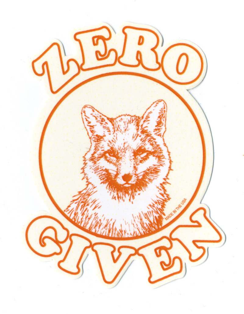 Zero Fox Given Sticker image number 0