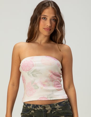 FULL TILT Floral Sublimation Tube Top Primary Image