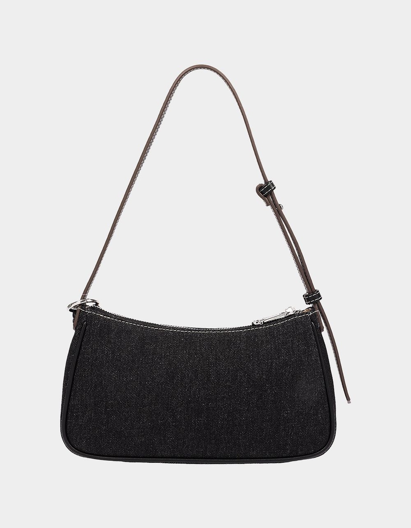 TRUE RELIGION Bling Logo Denim Shoulder Bag image number 3