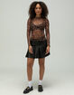 NOISY MAY Paulo Pleated Faux Leather Womens Skirt image number 1