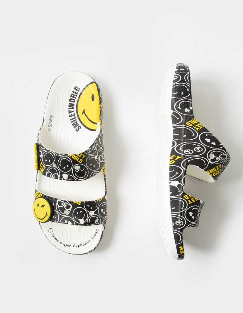 CROCS Smiley Unisex Slide Sandals image number 4